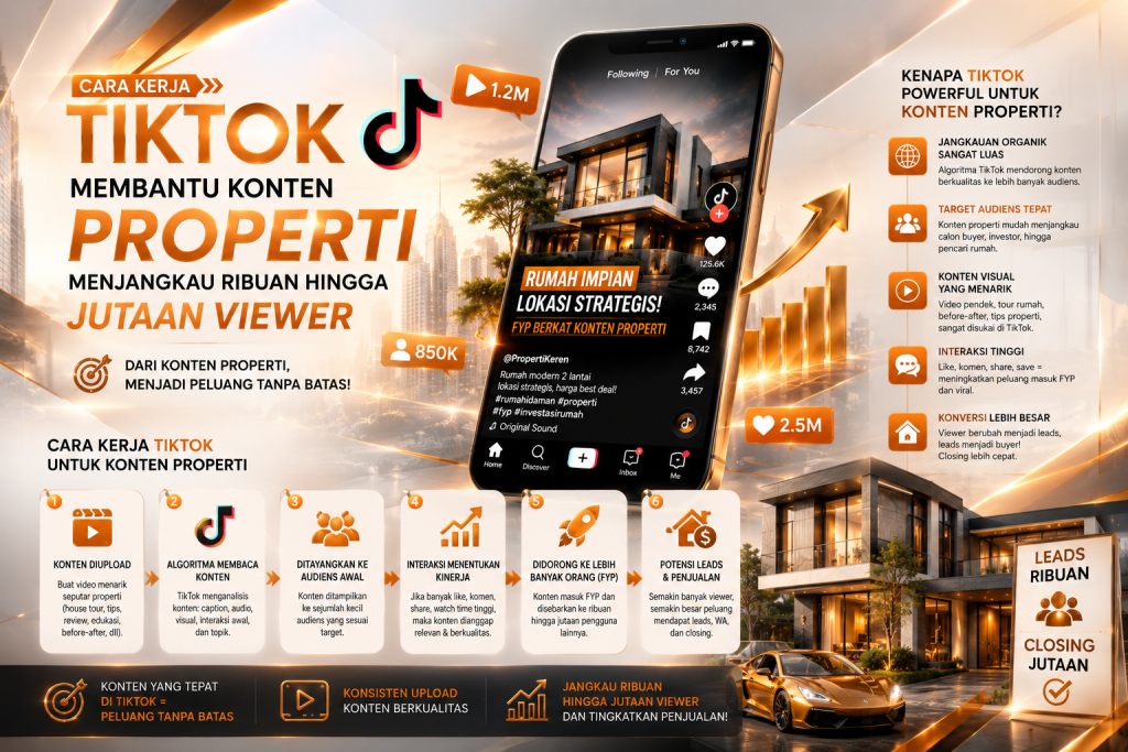 Algoritma TikTok untuk Marketing Properti: Cara Masuk FYP dan Mendapat Ribuan Viewer