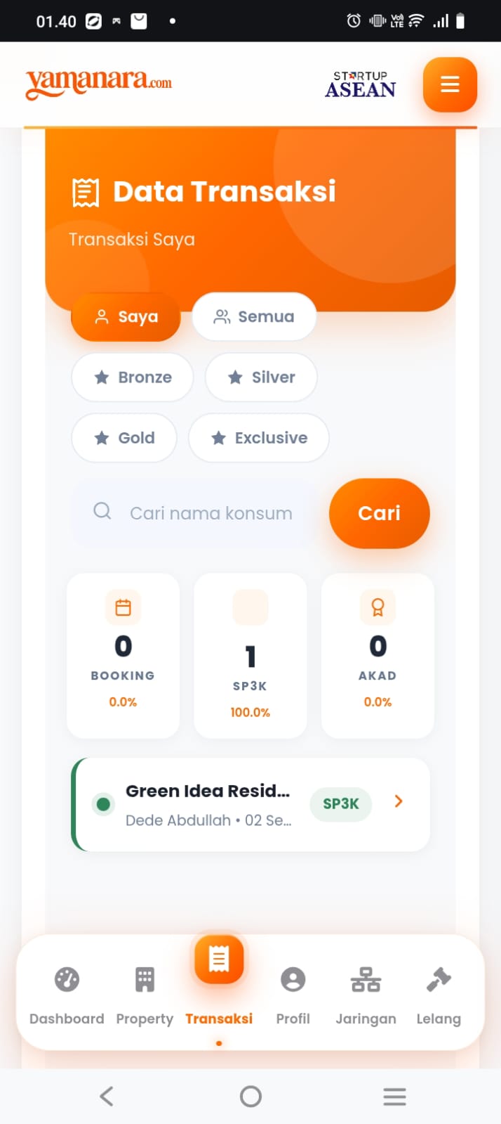 Pantau Status Konsumen dari HP